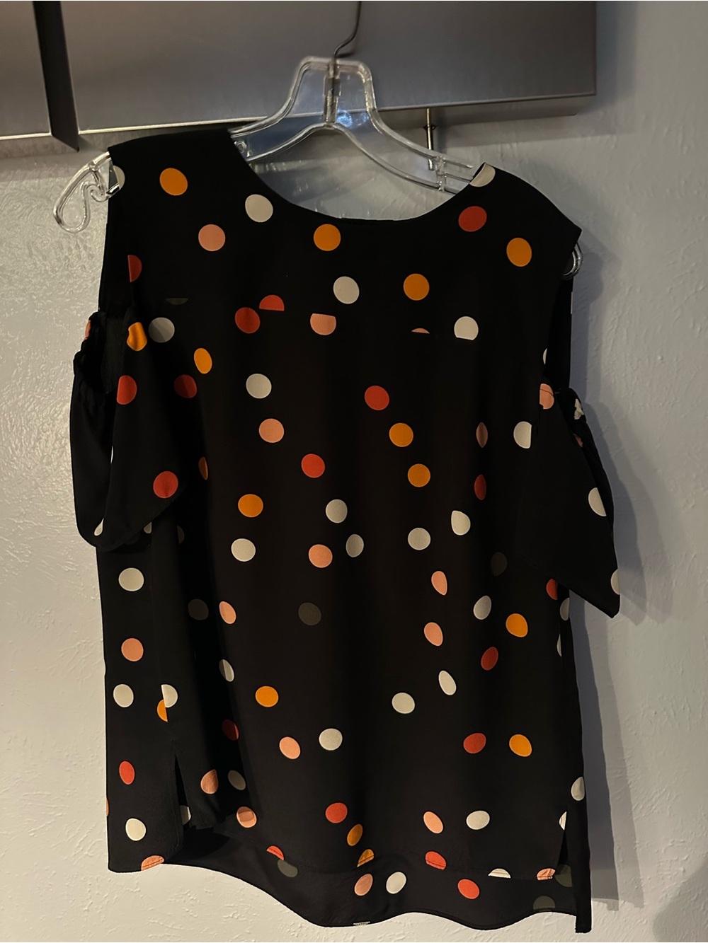 Akris Punto Black & Polka Dots Blouse